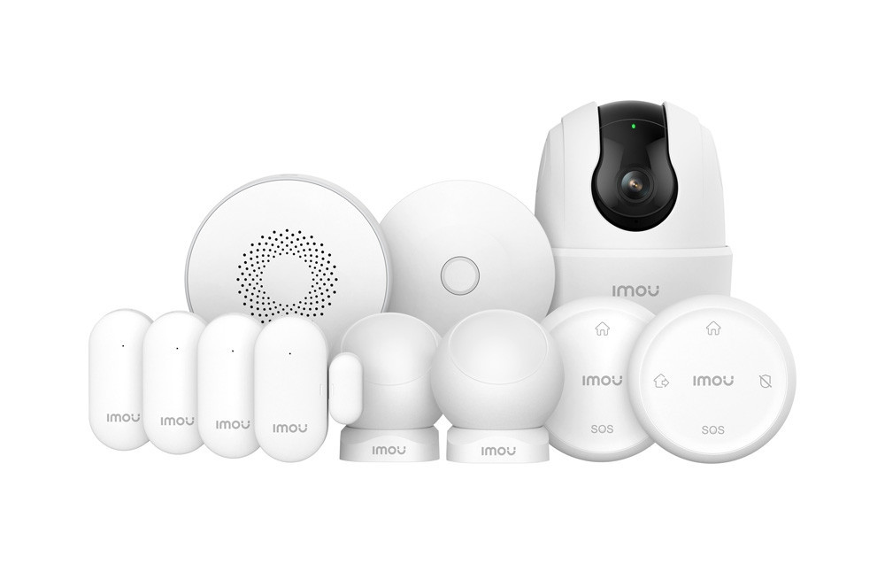 Комплект за охранителна система Imou Alarm Kit 3, 1x ZG2 Gateway, 2x Motion Sensor ZP1, 4x Door Sensor ZD1, 1x Siren ZR1, 2x Remote ZB1, 1x RANGER 2C 3MP - HOME ALARM KIT-11-RANGER 2C - 1