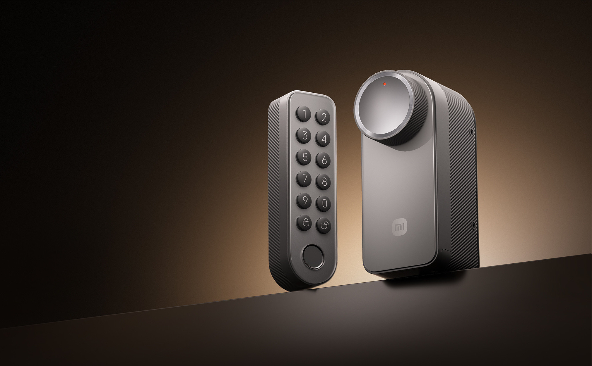 Умна брава Xiaomi Self-Install Smart Lock (с клавиатура), Bluetooth, Wi-Fi, IP65, сива - BHR07XDGL - 2