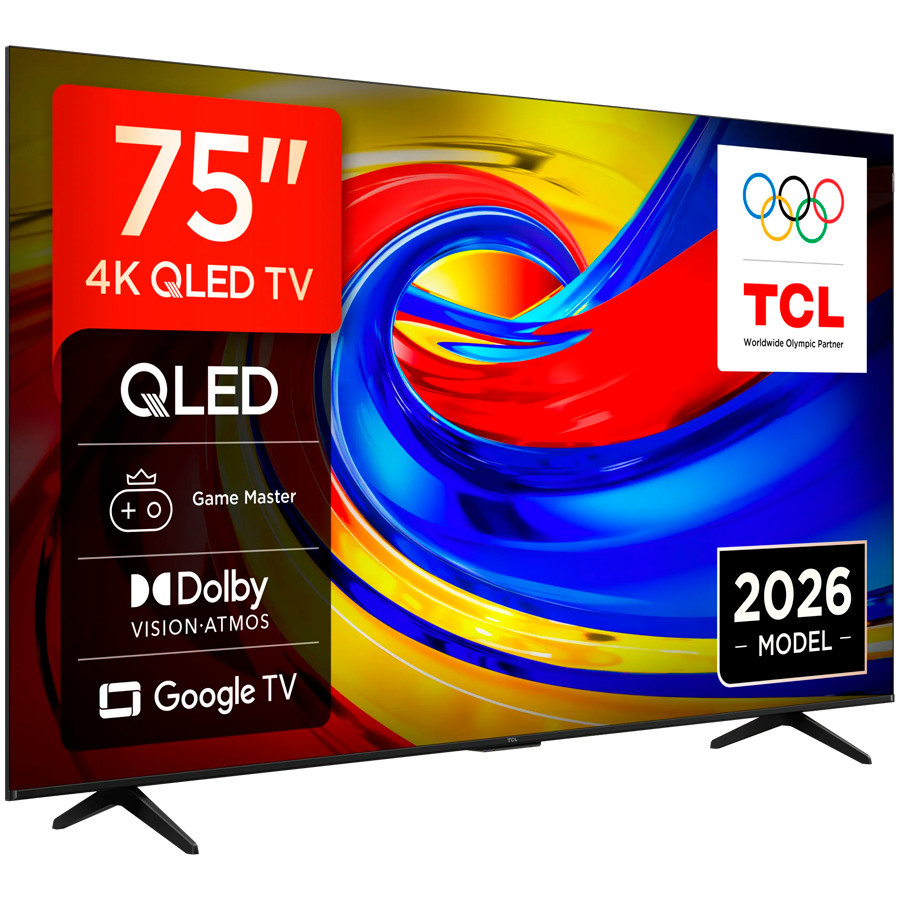 Телевизор TCL 75P7L, 75" 4K UHD QLED, Google TV, Wi-Fi, Bluetooth 5.4 - 2