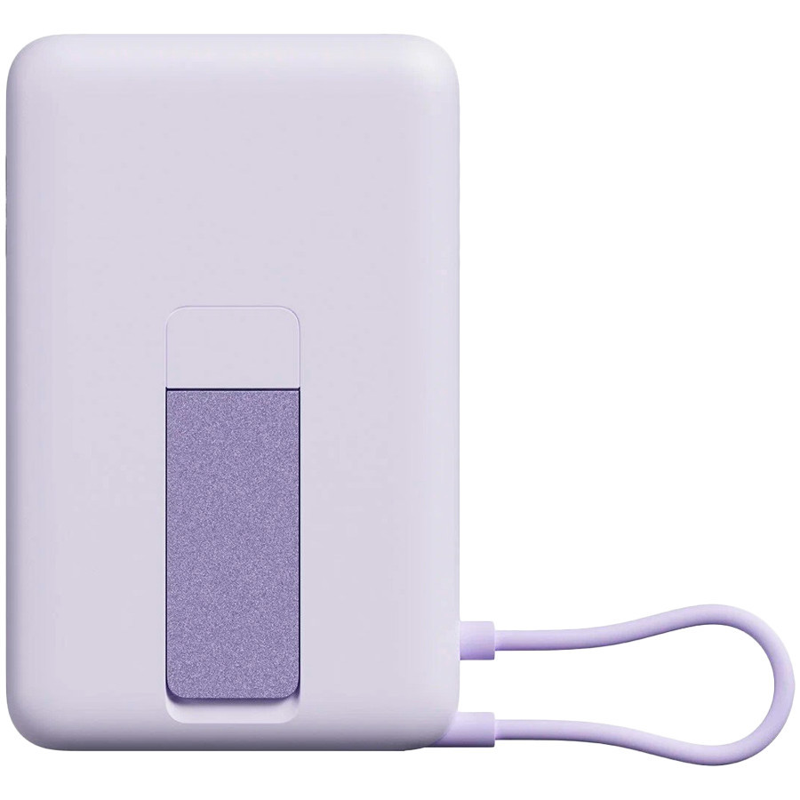 Преносима батерия Xiaomi Magnetic Power Bank 10000 with Built-in Stand, 10000mAh, 33W, безжично зареждане 15W, лилава - BHR08PAGL - 2