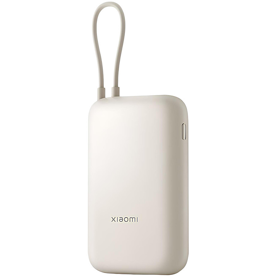 Външна батерия Xiaomi Power Bank, 10000mAh, вграден кабел USB-C, 22.5W - BHR9072GL - 2