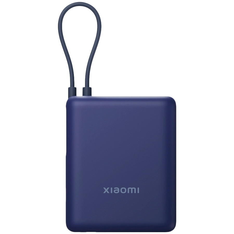 Външна батерия Xiaomi 33W Power Bank 10000 Integrated Cable, 10000mAh, USB-C/USB-A, 33W, Ice Blue - BHR9341GL - 1
