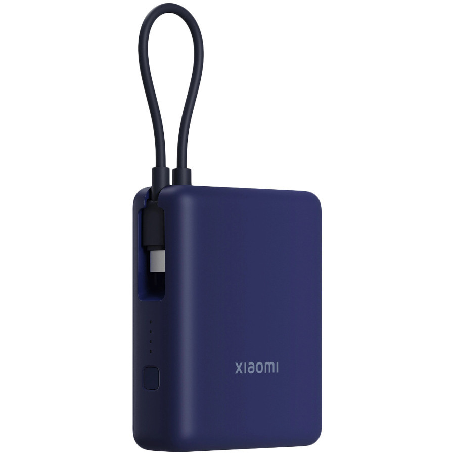 Външна батерия Xiaomi 33W Power Bank 10000 Integrated Cable, 10000mAh, USB-C/USB-A, 33W, Ice Blue - BHR9341GL - 2