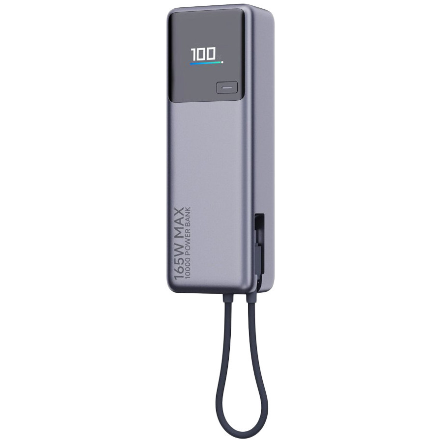 Преносима батерия Xiaomi 165W Power Bank, 10000mAh, 165W, USB-C вграден кабел - BHR9361GL - 1