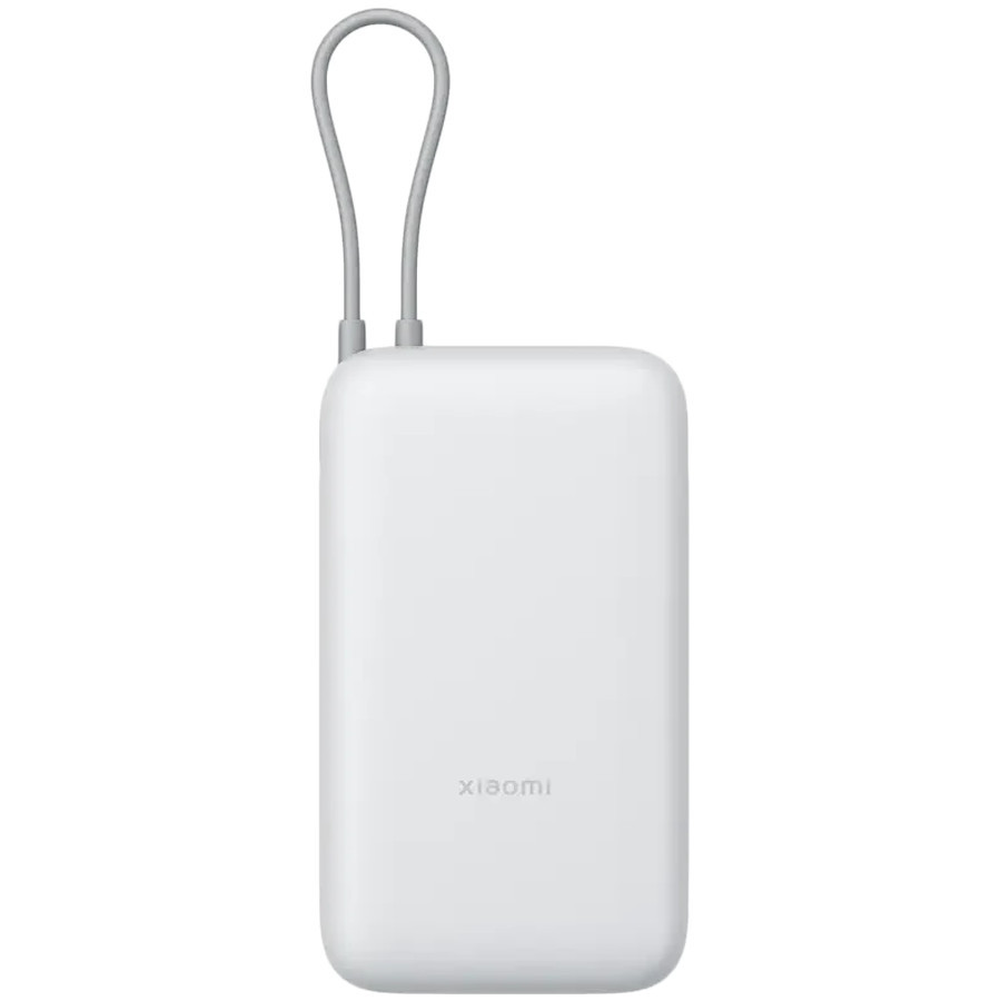 Външна батерия Xiaomi 20000mAh, вграден кабел, Light Gray - BHR9738GL - 1