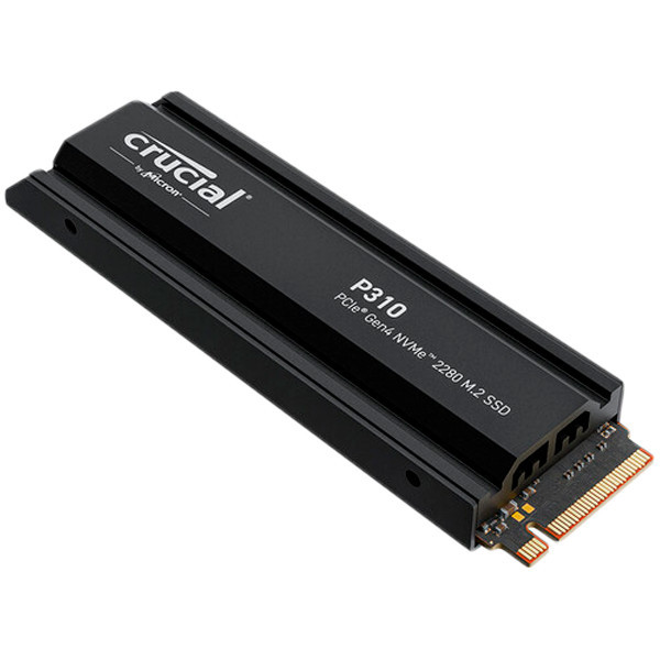 SSD диск Crucial P310, 1TB M.2 NVMe PCIe Gen4 с радиатор, 6000/7100 MB/s - CT1000P310SSD5 - 1