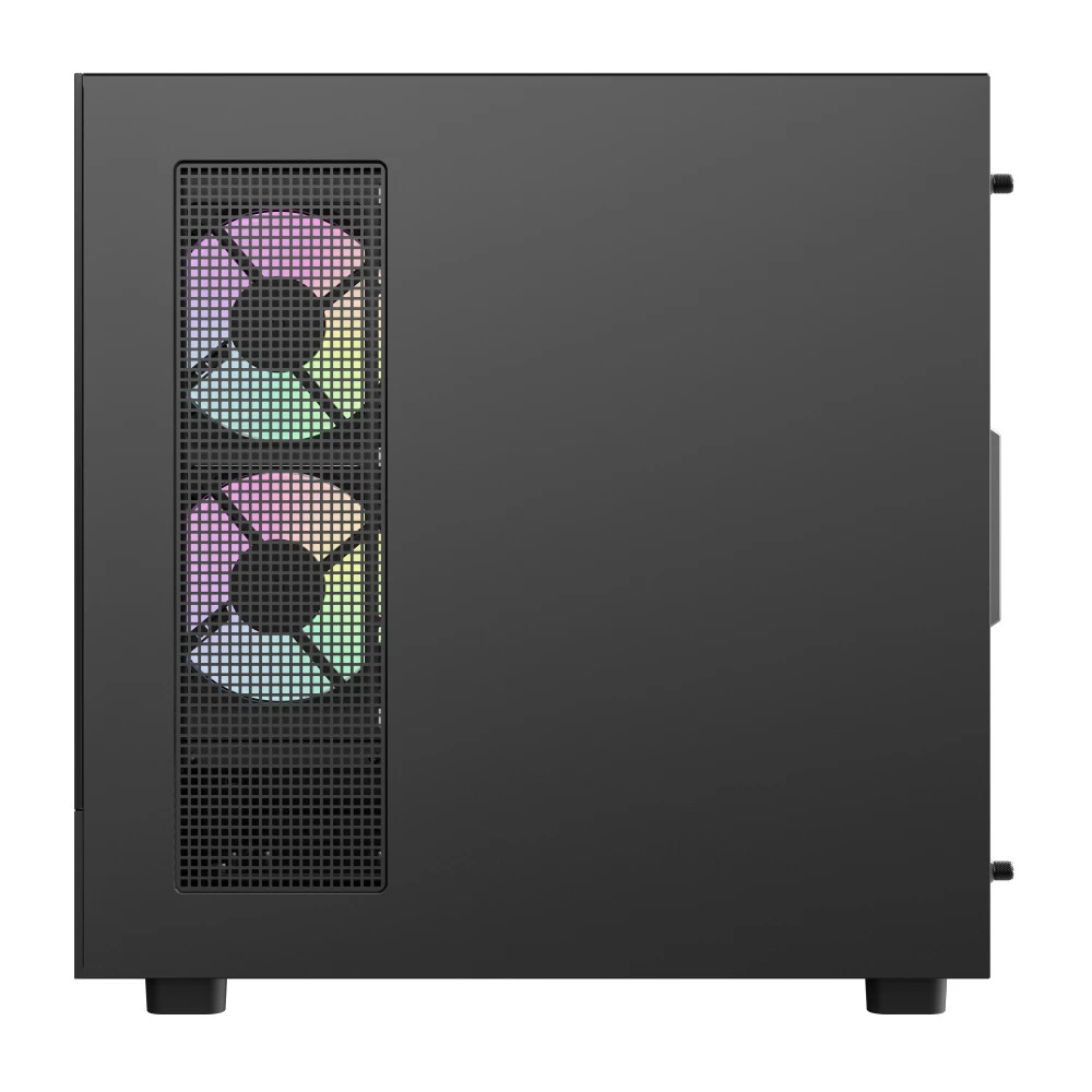 Кутия за компютър Gamemax NEX C51, ATX Middle Tower, Tempered Glass, 3x ARGB вентилатора - 9109-0013R0010 - 9