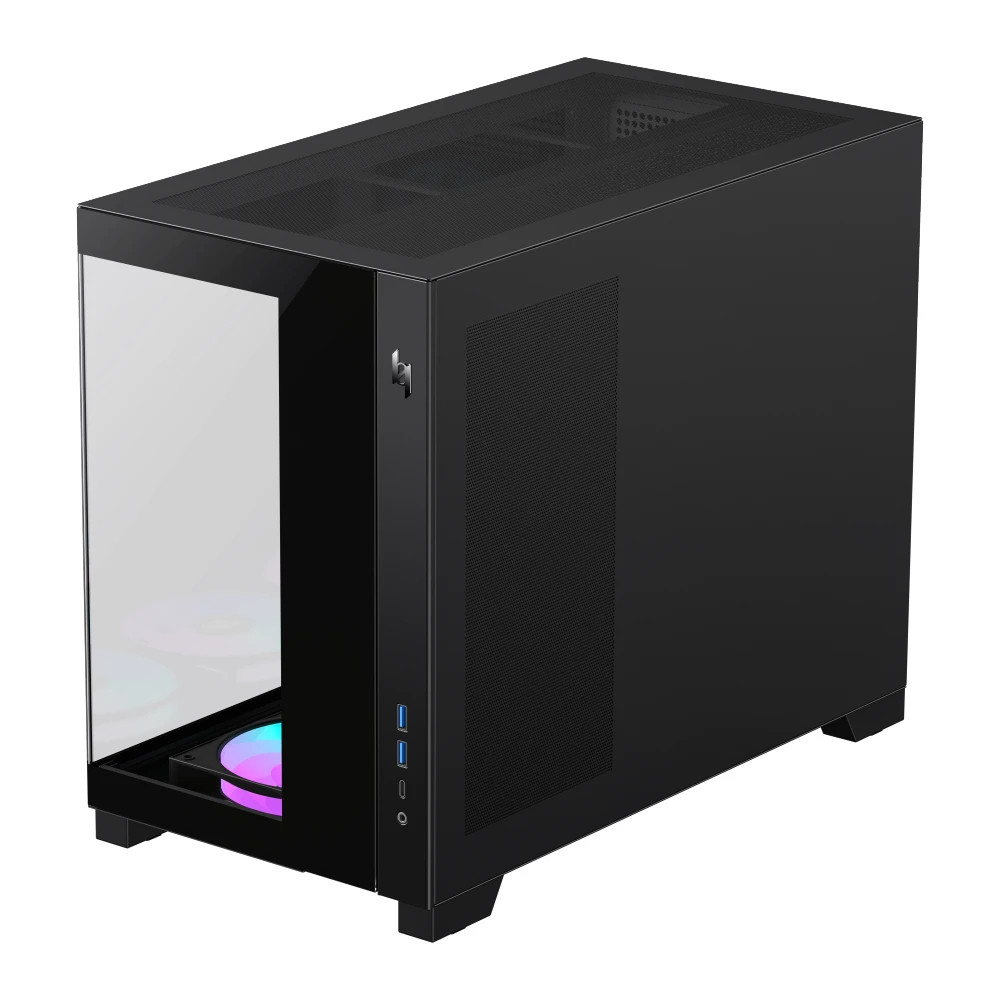 Кутия за компютър Gamemax NEX C33, Mini Tower mATX, Tempered Glass, 4x120mm ARGB вентилатора - 9109-0013R0002 - 7