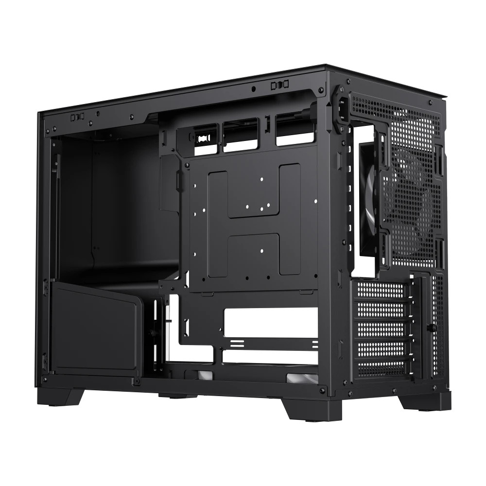 Кутия за компютър Gamemax NEX C33, Mini Tower mATX, Tempered Glass, 4x120mm ARGB вентилатора - 9109-0013R0002 - 10