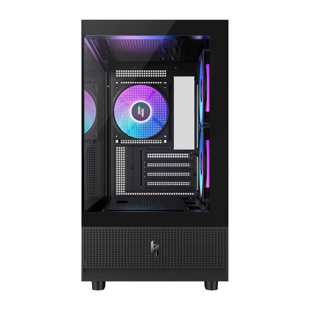 Кутия за компютър Gamemax NEX C31, Mini Tower mATX, Tempered Glass, 3x 120mm ARGB вентилатора - 9109-0013R0014 - 4