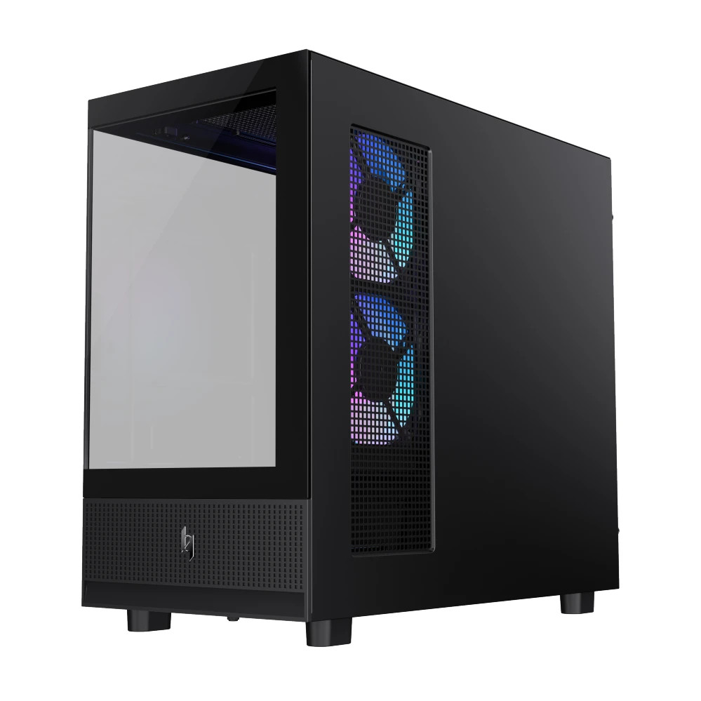 Кутия за компютър Gamemax NEX C31, Mini Tower mATX, Tempered Glass, 3x 120mm ARGB вентилатора - 9109-0013R0014 - 5