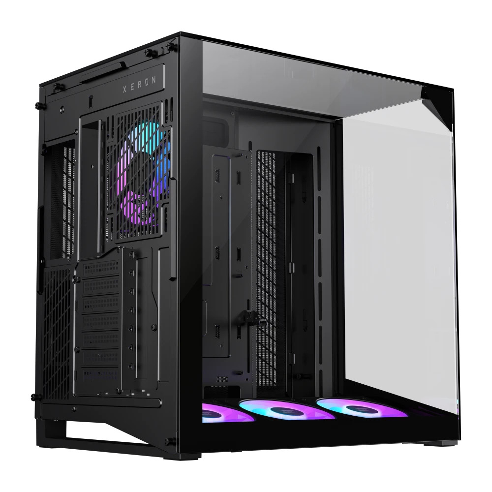 Кутия за компютър Gamemax NEX C56 VC BK, Middle Tower ATX, Tempered Glass, 4x ARGB вентилатора - 1849-3072R0002 - 8