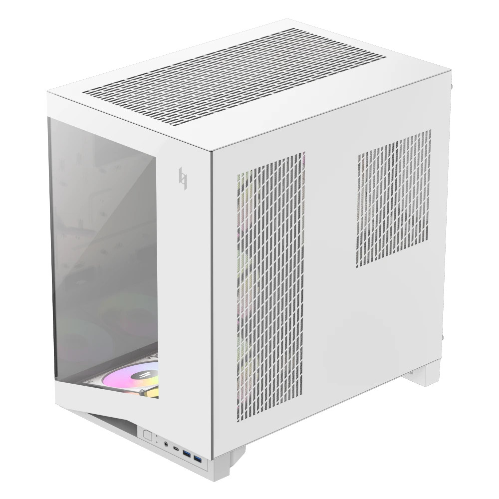 Кутия за компютър Gamemax NEX C56, ATX Middle Tower, Tempered Glass, 7x120mm ARGB вентилатора, бяла - 1849-3070R0004 - 9