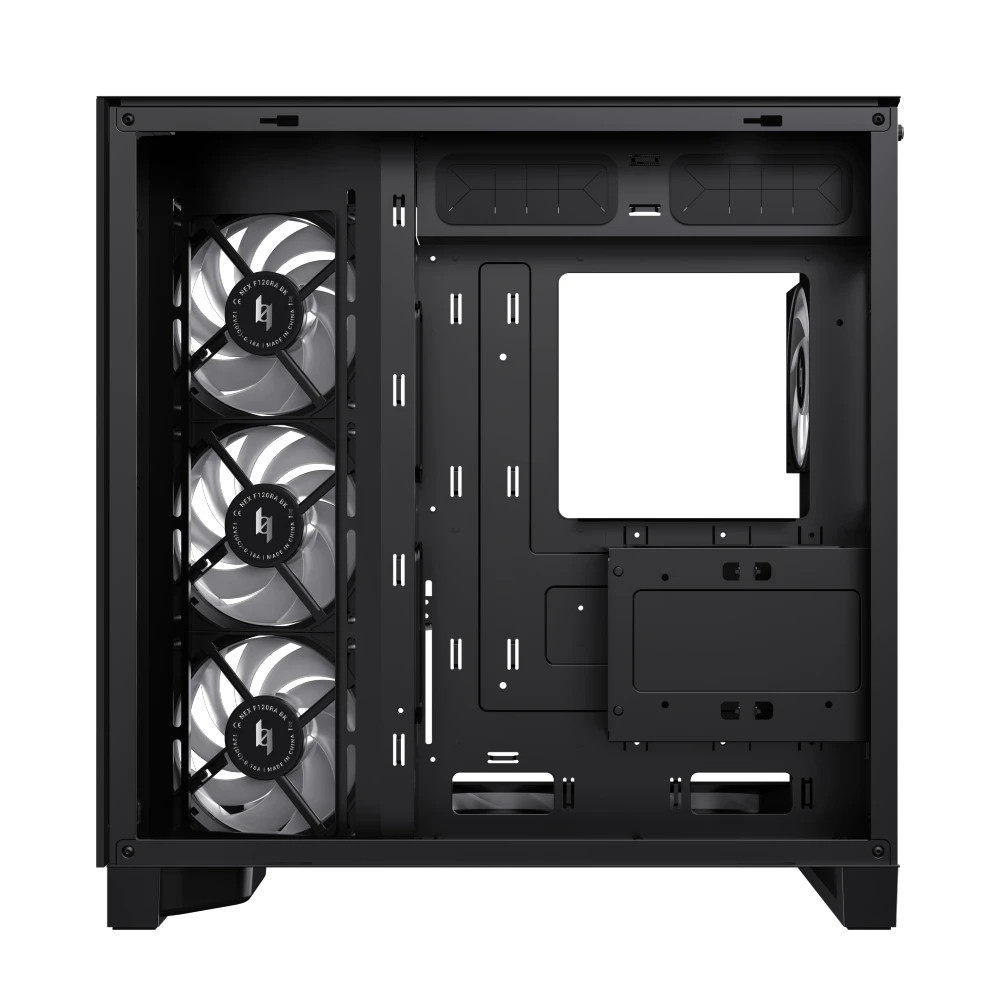 Кутия за компютър Gamemax NEX C56 BK, Middle Tower ATX, Tempered Glass, 7x120mm ARGB вентилатора - 1849-3070R0002 - 11