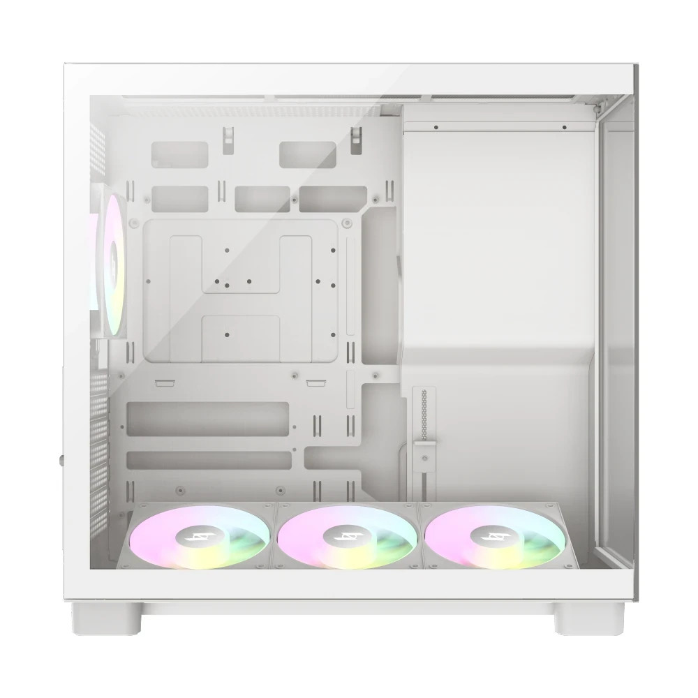 Кутия за компютър Gamemax NEX C53 WH, Middle Tower ATX, Tempered Glass, 4x ARGB вентилатора - 9109-0013R0008 - 6
