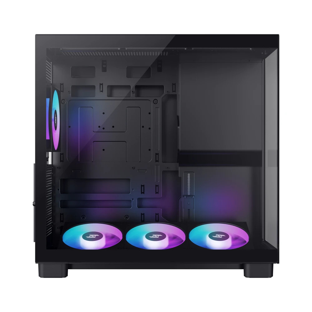 Кутия за компютър Gamemax NEX C53, Middle Tower ATX, Tempered Glass, 4x ARGB вентилатора - 9109-0013R0006 - 3