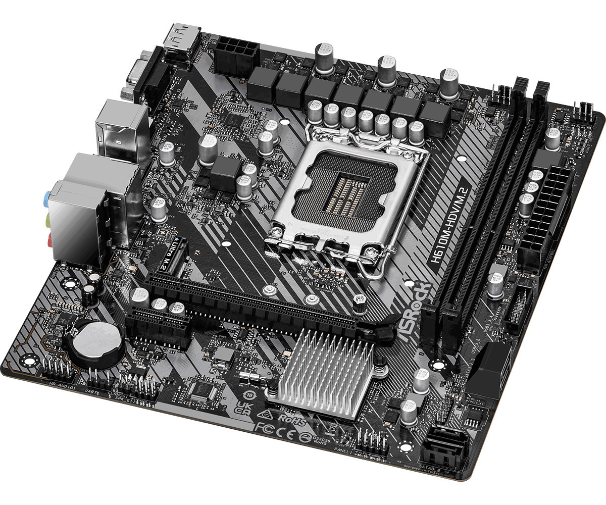 Дънна платка AsRock H610M-HDV/M.2 R2.0, LGA1700 - 3
