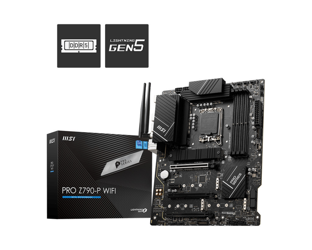 Дънна платка MSI PRO Z790-P WIFI, LGA1700, DDR5, 4x M.2 - 1