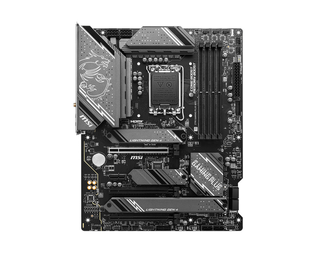Дънна платка MSI Z790 GAMING PLUS WIFI , LGA 1700, 4xDDR5, 4x M.2 slots, 4x EZ Debug LED, ATX - 2