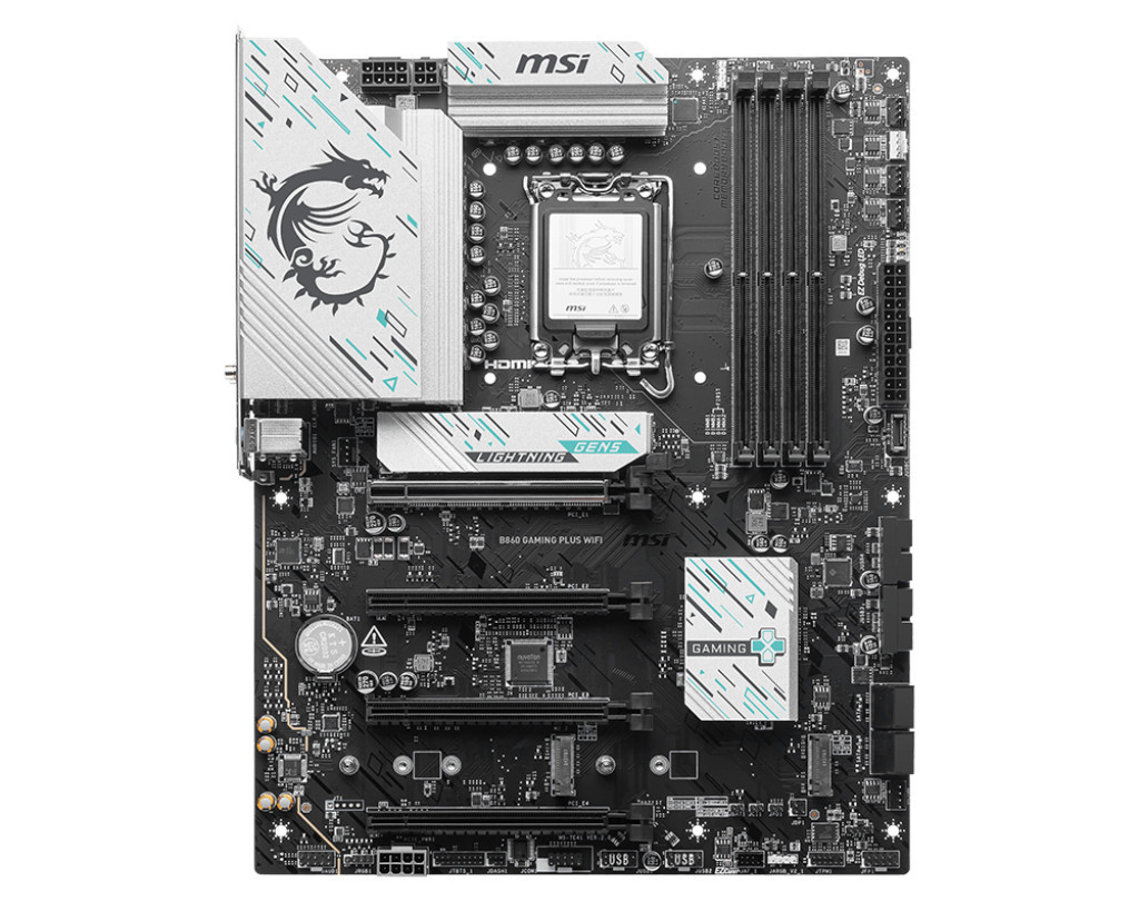 Дънна платка MSI B860 GAMING PLUS WIFI, LGA1851 - 911-7E41-003 - 2