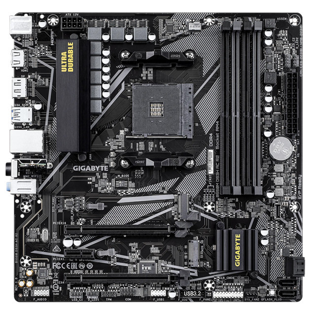 Дънна платка Gigabyte B550M DS3H AC R2, AM4 - 2