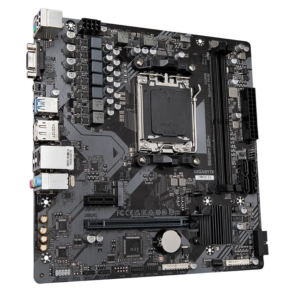 Дънна платка Gigabyte B650M S2H, AM5, 2xDDR5 - 3