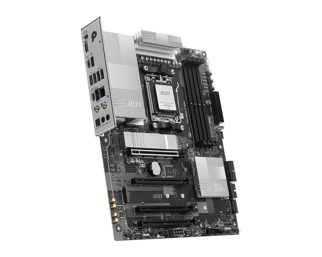 Дънна платка MSI PRO B850-P WIFI, AM5, Wi-Fi 7, 5G LAN, high-speed USB, PCIe 5.0, M.2 Gen5. - 3