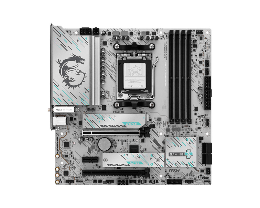 Дънна платка MSI B850M GAMING PLUS WIFI, AM5 - 911-7E66-001 - 2