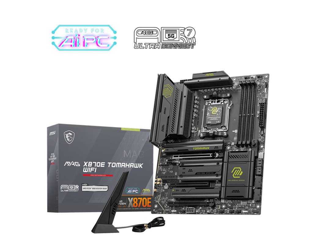 Дънна платка MSI MAG X870E TOMAHAWK WIFI, AM5 - 911-7E59-002 - 1