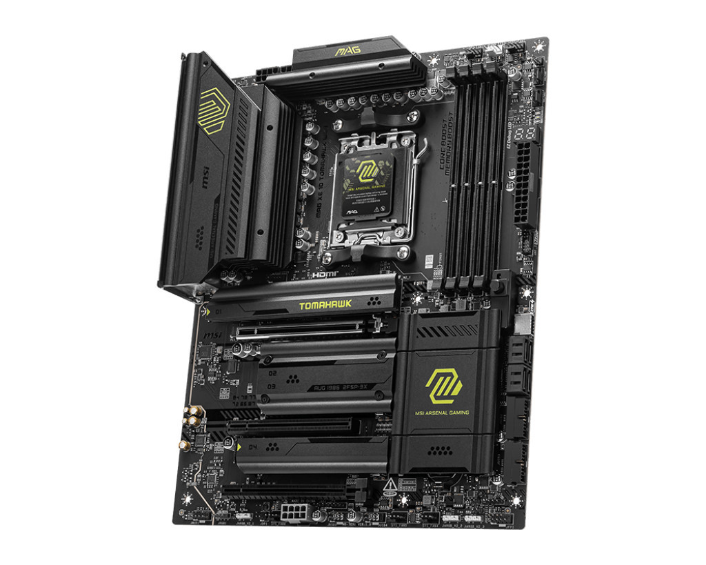 Дънна платка MSI MAG X870 TOMAHAWK WIFI, ATX, AM5, AMD Ryzen 9000, DDR5 up to 8400 (OC)MHz, 3x PCIe x16 slots, 4x M.2 slot - 3