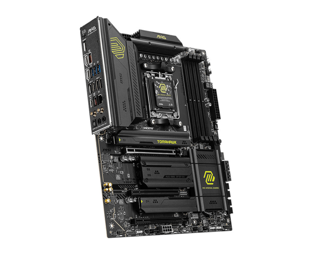 Дънна платка MSI MAG X870 TOMAHAWK WIFI, ATX, AM5, AMD Ryzen 9000, DDR5 up to 8400 (OC)MHz, 3x PCIe x16 slots, 4x M.2 slot - 4