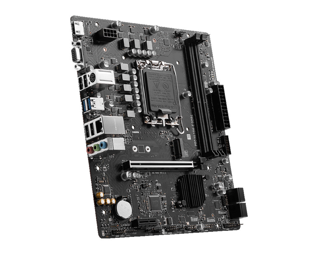 Дънна платка MSI PRO H610M-E DDR4, LGA1700, PCIe 4.0, M.2 Gen3 x4 - 3