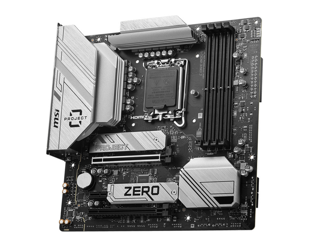 Дънна платка MSI B760M PROJECT ZERO, LGA1700 - 911-7E14-004 - 3