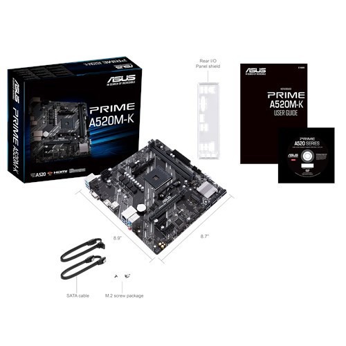 Дънна платка Asus PRIME A520M-K - 90MB1500-M0EAY0 - 4