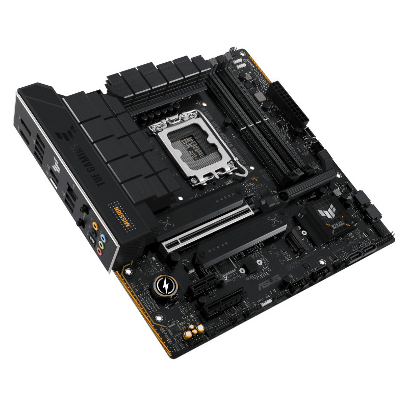 Дънна платка Asus TUF GAMING B760M-PLUS WIFI II, LGA1700 Micro-ATX, 4x DDR5, PCIe 5.0, WiFi 6 - 90MB1HE0-M0EAY0 - 5