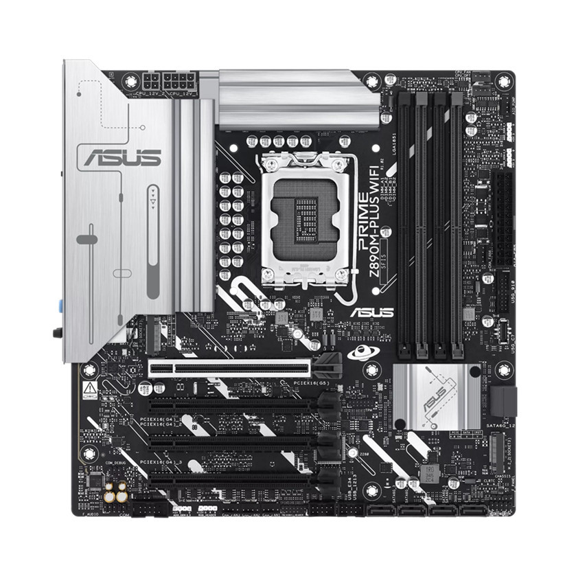 Дънна платка Asus PRIME Z890M-PLUS WIFI, LGA1851, DDR5, mATX - 90MB1J80-M0EAY0 - 2
