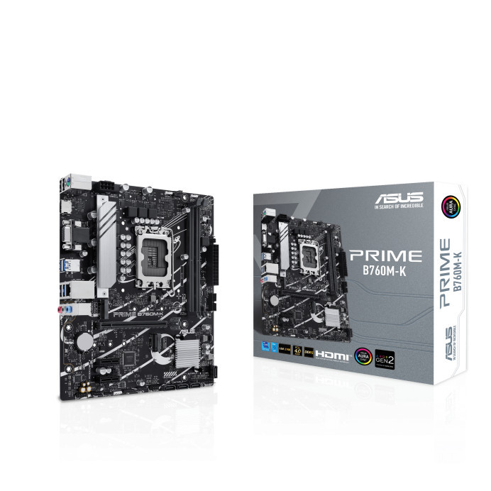 Дънна платка Asus PRIME B760M-K, DDR5, LGA1700 - 90MB1FI0-M1EAY0 - 1