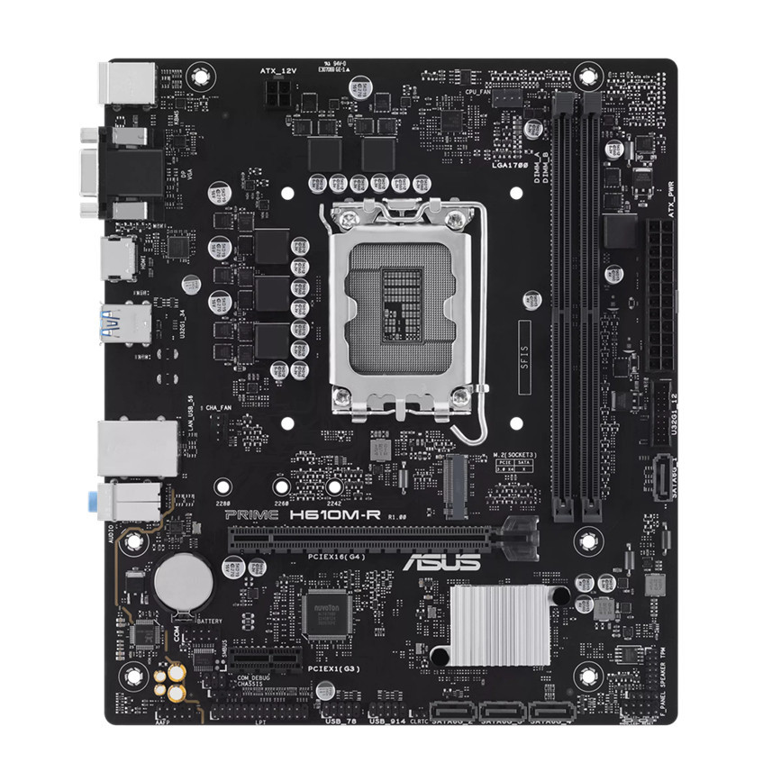 Дънна платка Asus Prime H610M-R, LGA1700 - 90MB1GL0-M0ECY0 - 2