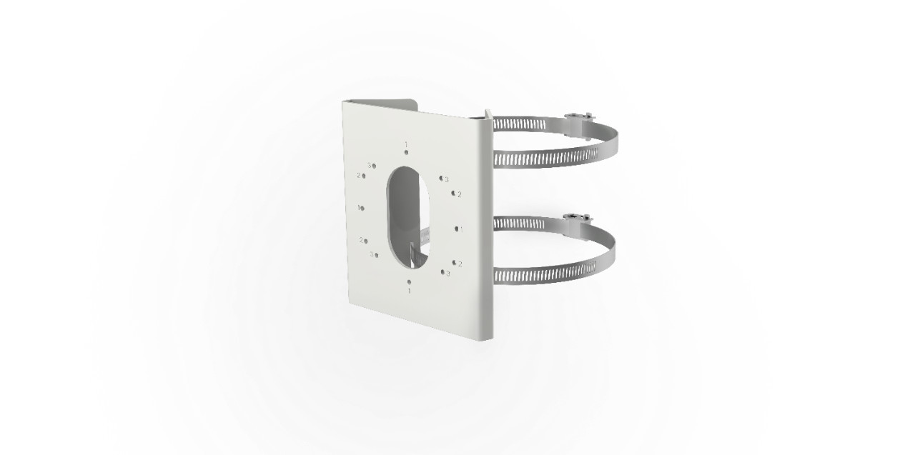 Монтажна основа HikVision DS-1275ZJ-S-SUS за стълб - 1