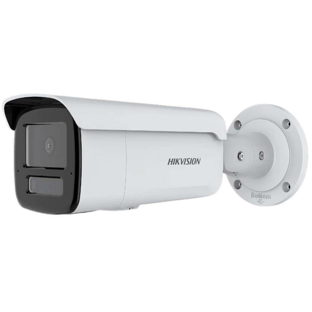 IP камера HikVision DS-2CD2T43G2-4LI, 4MP Bullet, обектив 2.8mm, IR 60m, AcuSense, Smart Hybrid Light, вграден микрофон, PoE - DS-2CD2T43G2-4LI - 1