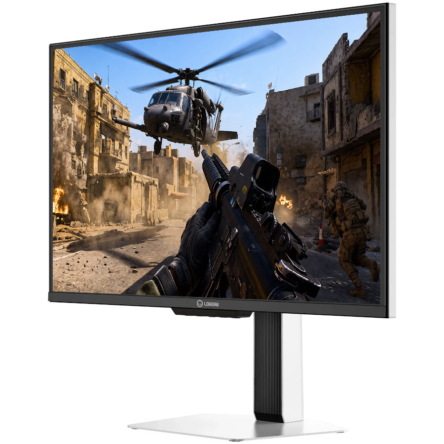 Монитор LORGAR 25LP1, 24.5" Full HD Fast IPS 400Hz, HDR600, Бял - LRG-25LA1F400-WH - 2