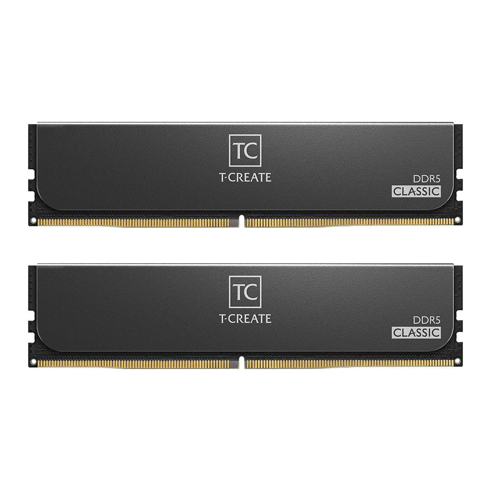 RAM памет Team Group T-Create Classic Black DDR5 32GB (2x16GB) 6000MHz CL48 - AMD Expo, Intel XMP - CTCCD532G6000HC48DC01 - 1