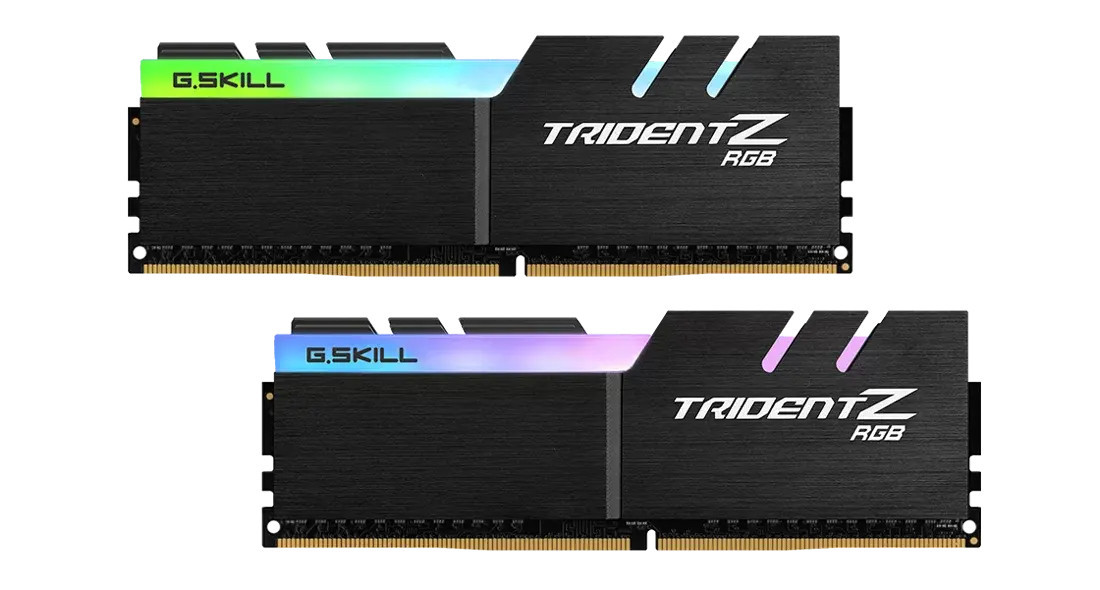 RAM памет G.Skill Trident Z RGB, 32GB(2x16GB) DDR4 3200MHz CL16 - F4-3200C16D-32GTZRX - 1