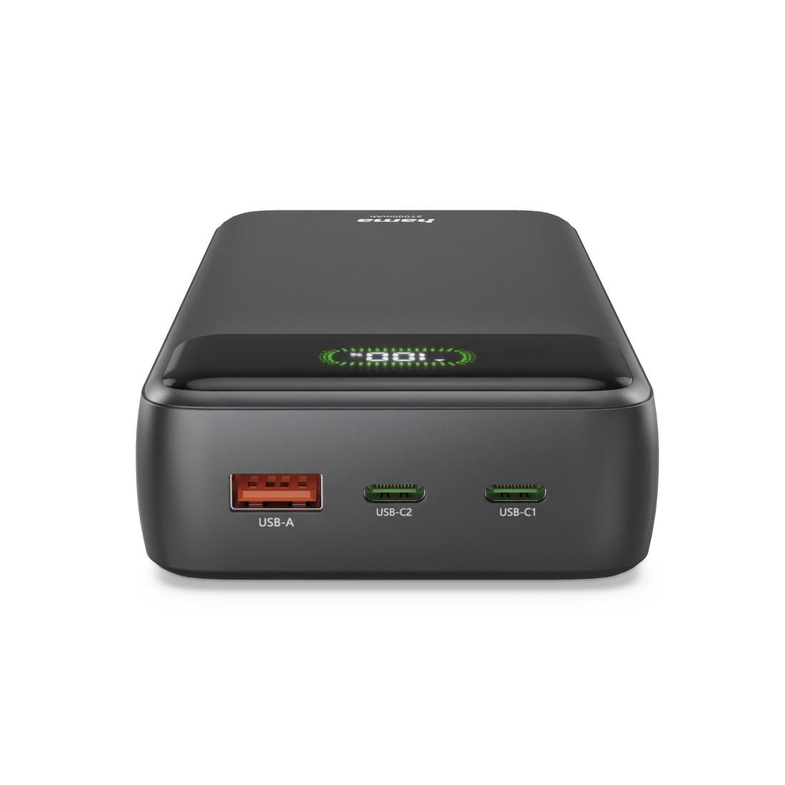 Външна батерия HAMA PD27-W65, 27000 mAh, USB-C/USB-A, Li-Polymer - HAMA-201781 - 7