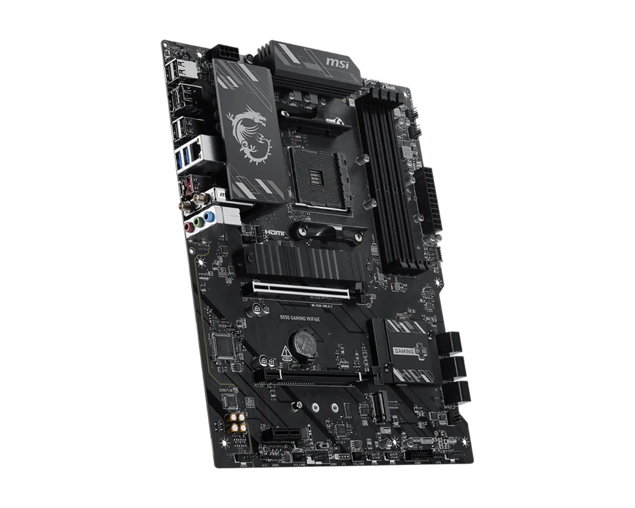 Дънна платка MSI B550 GAMING WIFI6E, Socket AM4, 4x DDR4, ATX - 911-7C56-095 - 3
