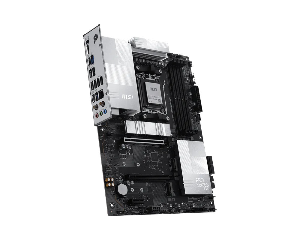 Дънна платка MSI PRO X870E-S EVO WIFI, Socket AM5, WiFi7, 4x DDR5, ATX - 911-7E86-003 - 3