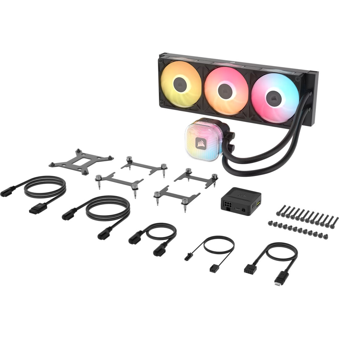 Водно охлаждане за процесор CORSAIR iCUE LINK TITAN II 360 RX RGB, 360mm радиатор - CW-9061037-WW - 9