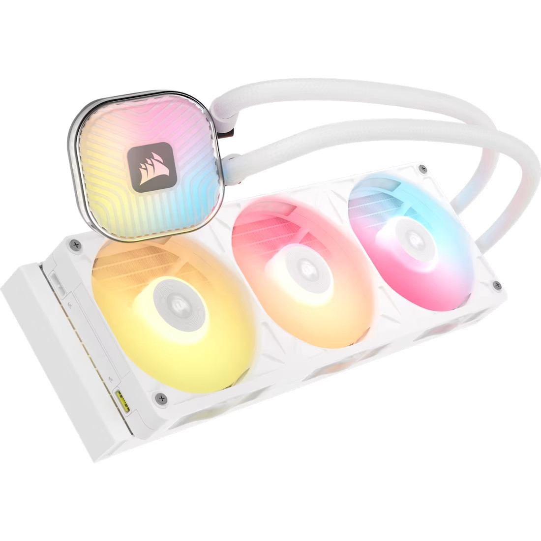 Водно охлаждане за процесор CORSAIR iCUE LINK TITAN II 360 RX RGB White, 360mm радиатор - CW-9061038-WW - 1