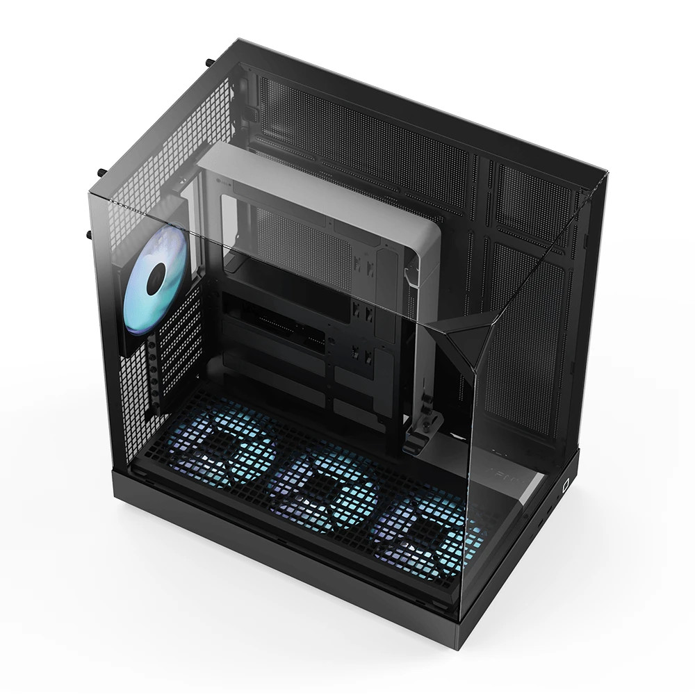 Кутия за компютър APNX V2-F-BK-v1, Middle Tower, ATX/mATX/Mini-ITX, Tempered Glass, Черна - 3