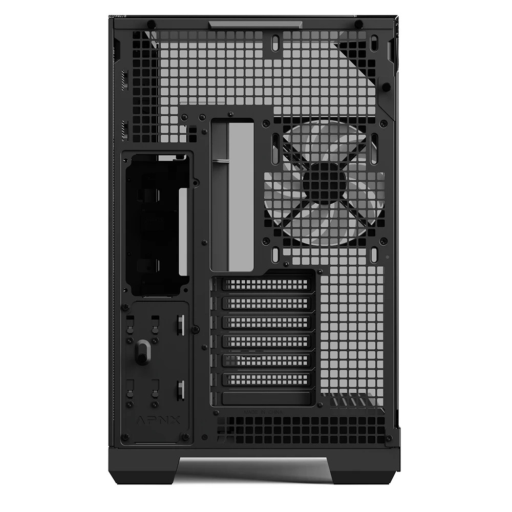 Кутия за компютър APNX V2-F-BK-v1, Middle Tower, ATX/mATX/Mini-ITX, Tempered Glass, Черна - 6